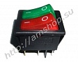Переключатель KCD4-202/N 220V красный/зеленый (369кз) 16A 250V 20A 125V