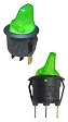 Переключатель KCD1-201/CBN 220v зеленый (360з) 6A 250V 10A 125V