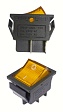 Переключатель KCD4-101/4PN желтый (355ж) 16A 250V 20A 125V