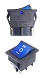 Переключатель KCD4-101/DN 220v нейтраль синий (365с) 16A 250V 20A 125V