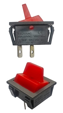 Выключатель HX-009, 10A/250V, 2 контакта вкл-выкл для двигателя генератора, 30,5х34,5мм