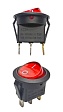 Переключатель KCD1-202/N 220v красный (363к) 6A 250V 10A 125V
