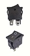 Переключатель KCD1-104/4p черный (362ч) 6A 250V 10A 125V