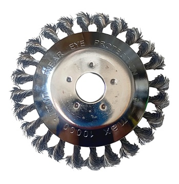 Щетка для триммера для чистки тротуарной плитки Ф150мм